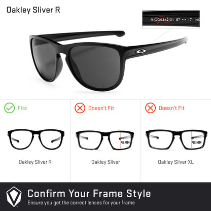 confirm you get the right lenses for the Oakley Sliver R