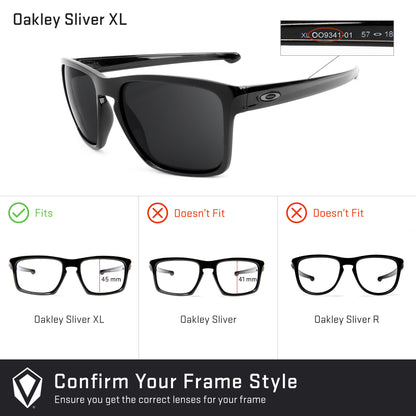confirm you get the right lenses for the Oakley Sliver XL