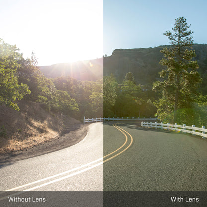 view tint looking through Polarized Fire Red replacement lenses