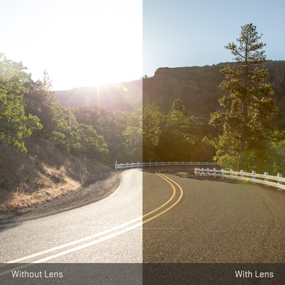 view tint looking through Polarized Rose Gold replacement lenses