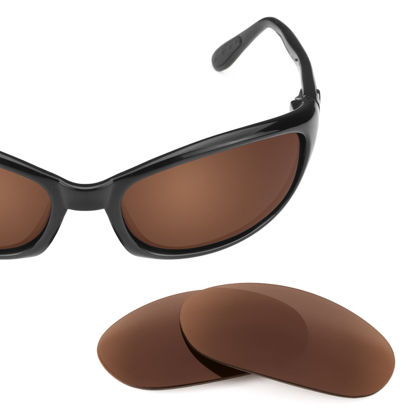 Revant replacement lenses for Costa Harpoon Polarized Dark Brown
