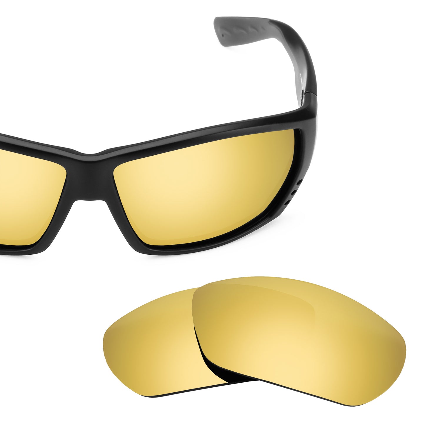 Revant replacement lenses for Costa Tuna Alley Non-Polarized Flare Gold