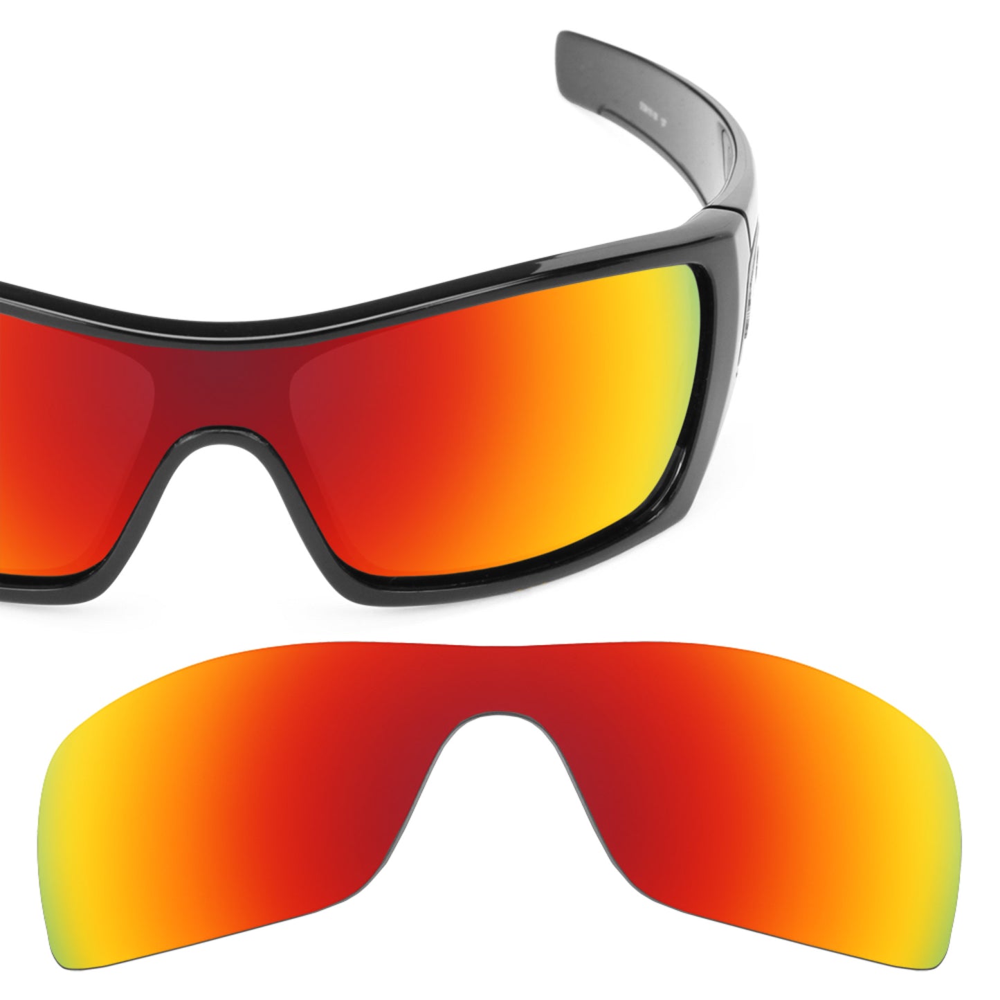 Revant replacement lenses for Oakley Batwolf Polarized Fire Red