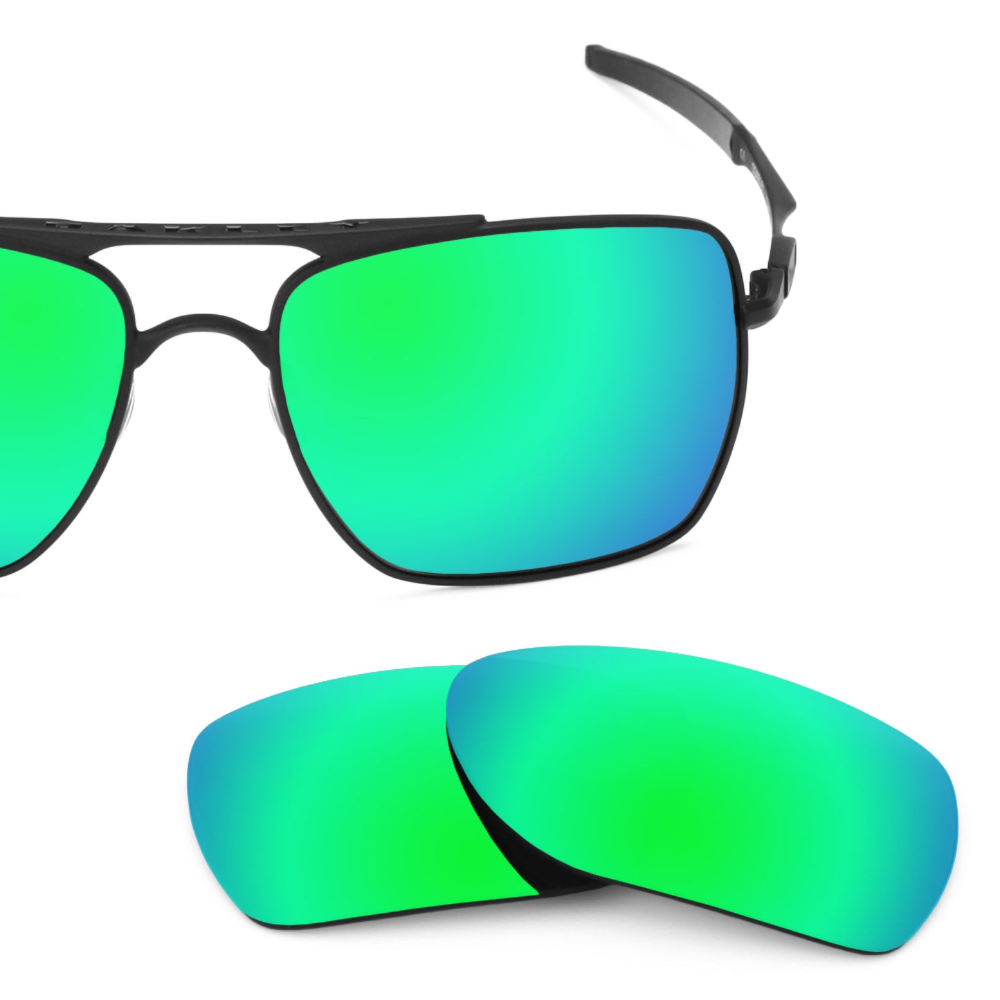 Revant replacement lenses for Oakley Deviation Elite Polarized Emerald Green