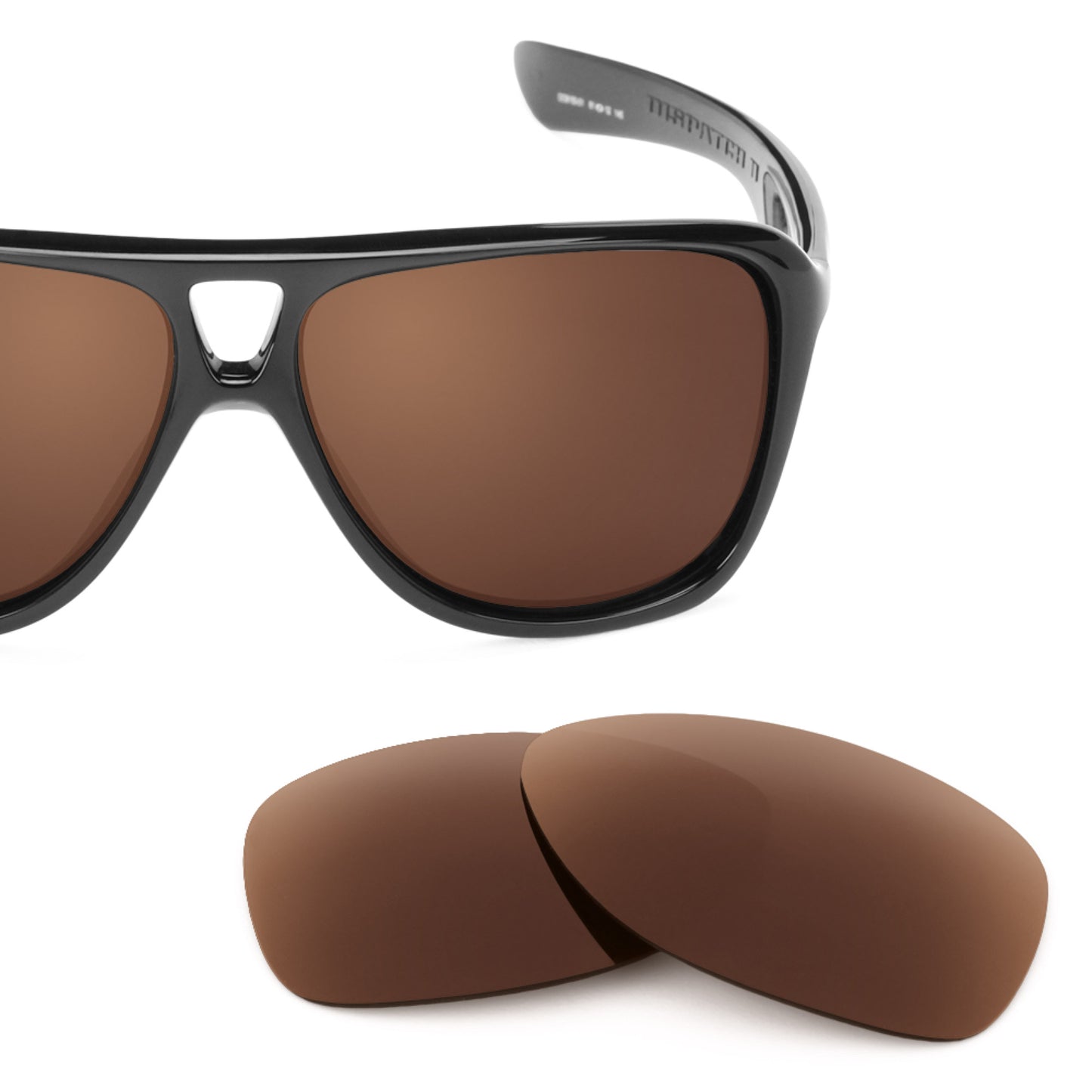 Revant replacement lenses for Oakley Dispatch 2 Polarized Dark Brown
