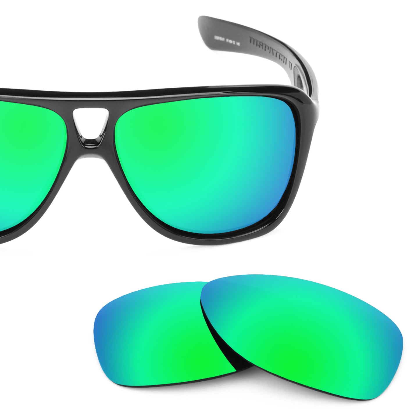 Revant replacement lenses for Oakley Dispatch 2 Non-Polarized Emerald Green