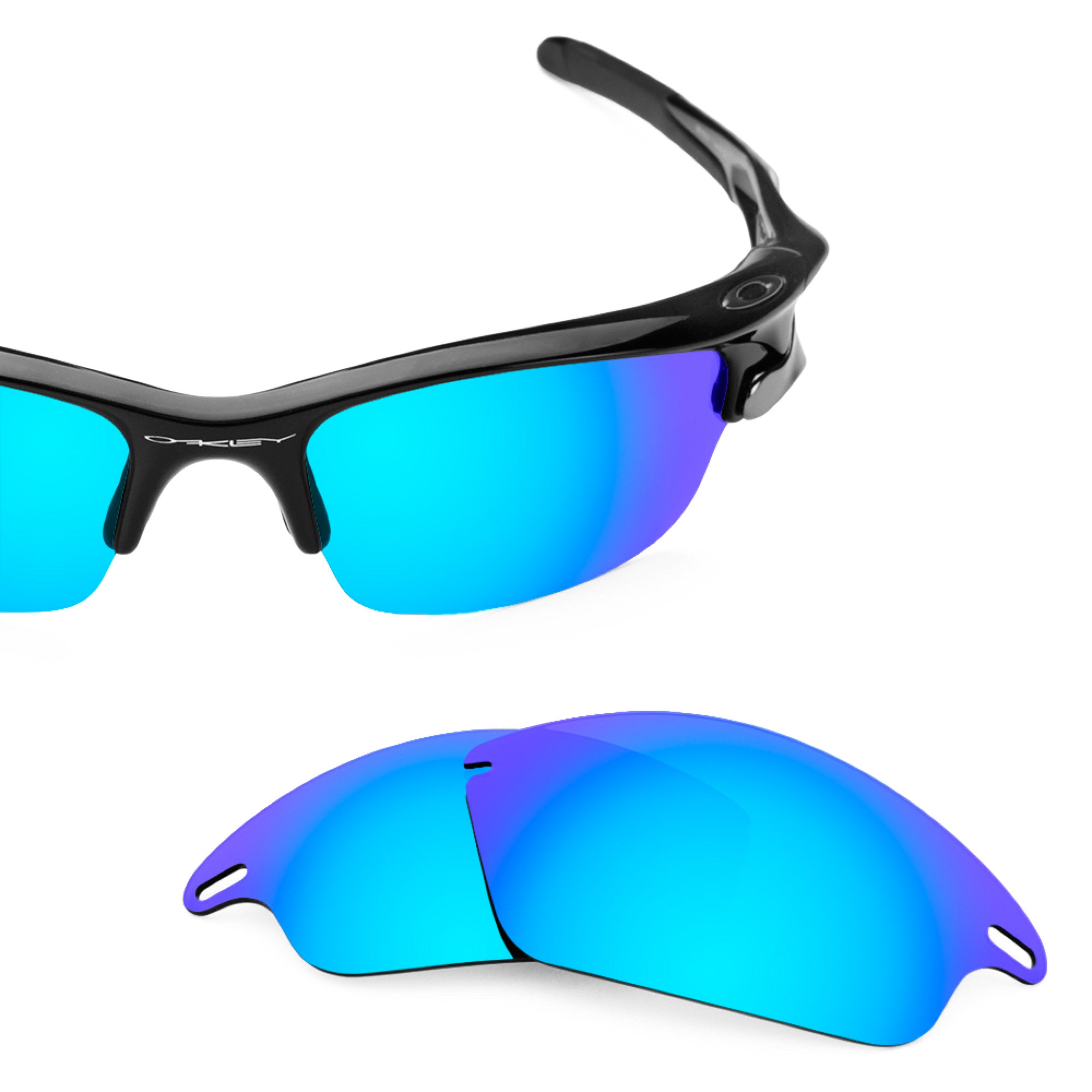Revant replacement lenses for Oakley Fast Jacket Polarized Ice Blue