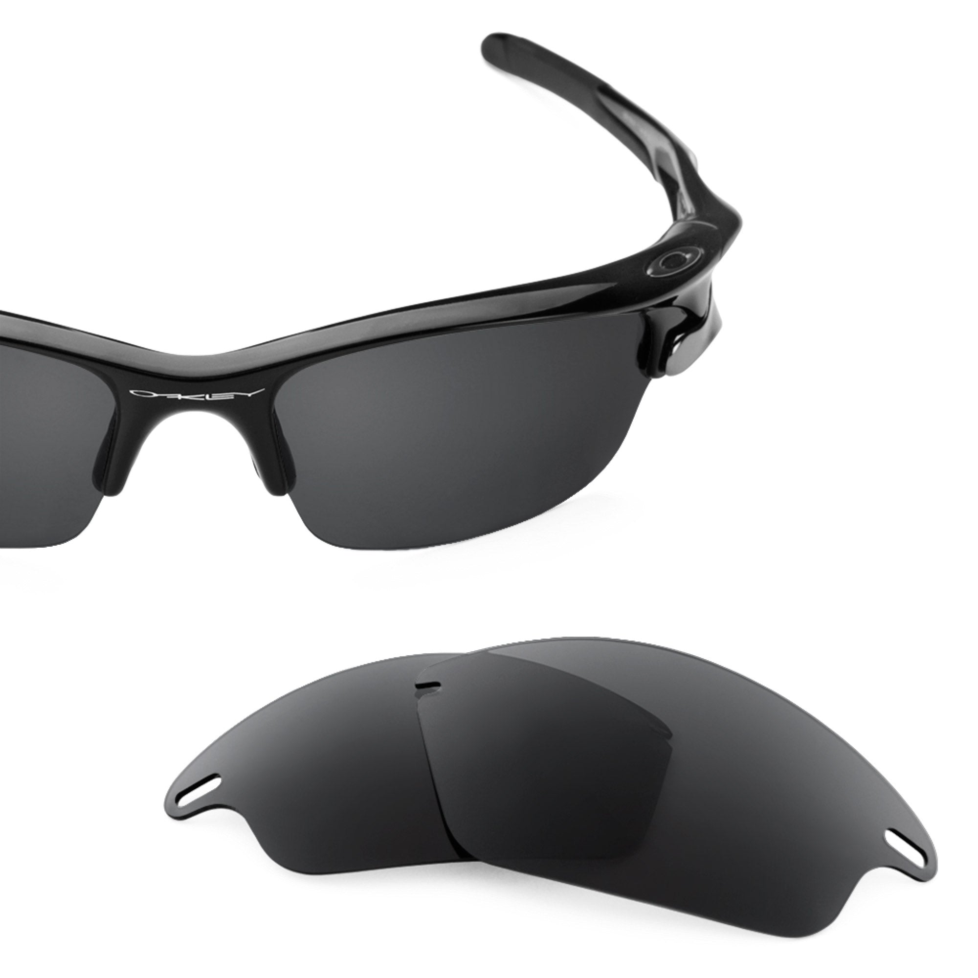 Revant replacement lenses for Oakley Fast Jacket Polarized Stealth Black
