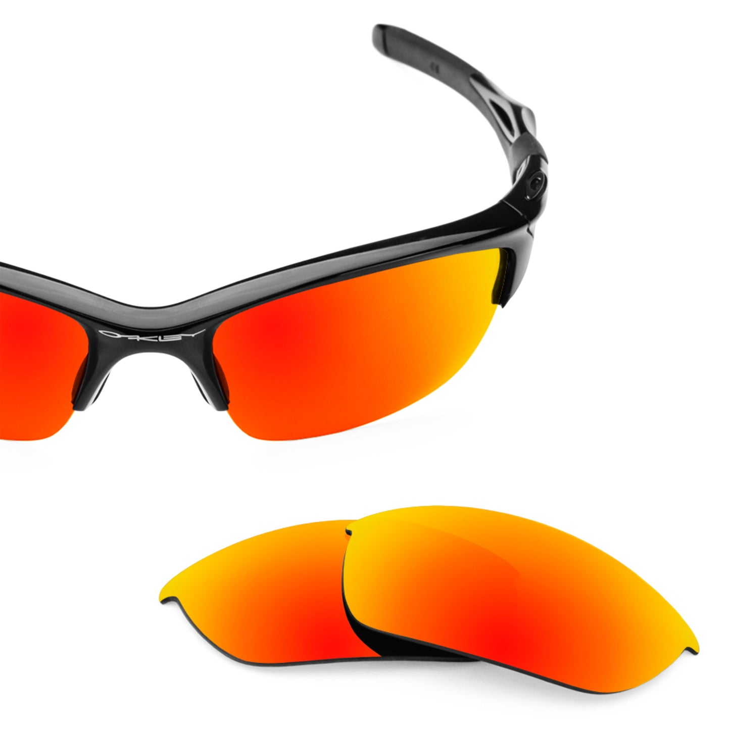 Revant replacement lenses for Oakley Half Jacket 2.0 Polarized Fire Red