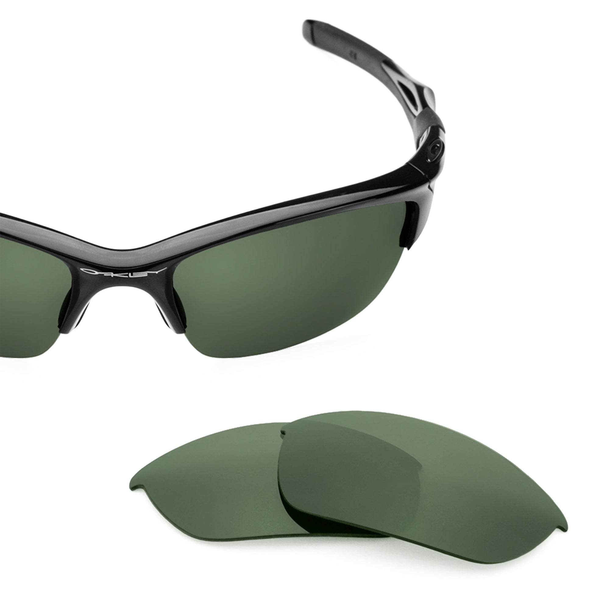 Revant replacement lenses for Oakley Half Jacket 2.0 Polarized Gray Green