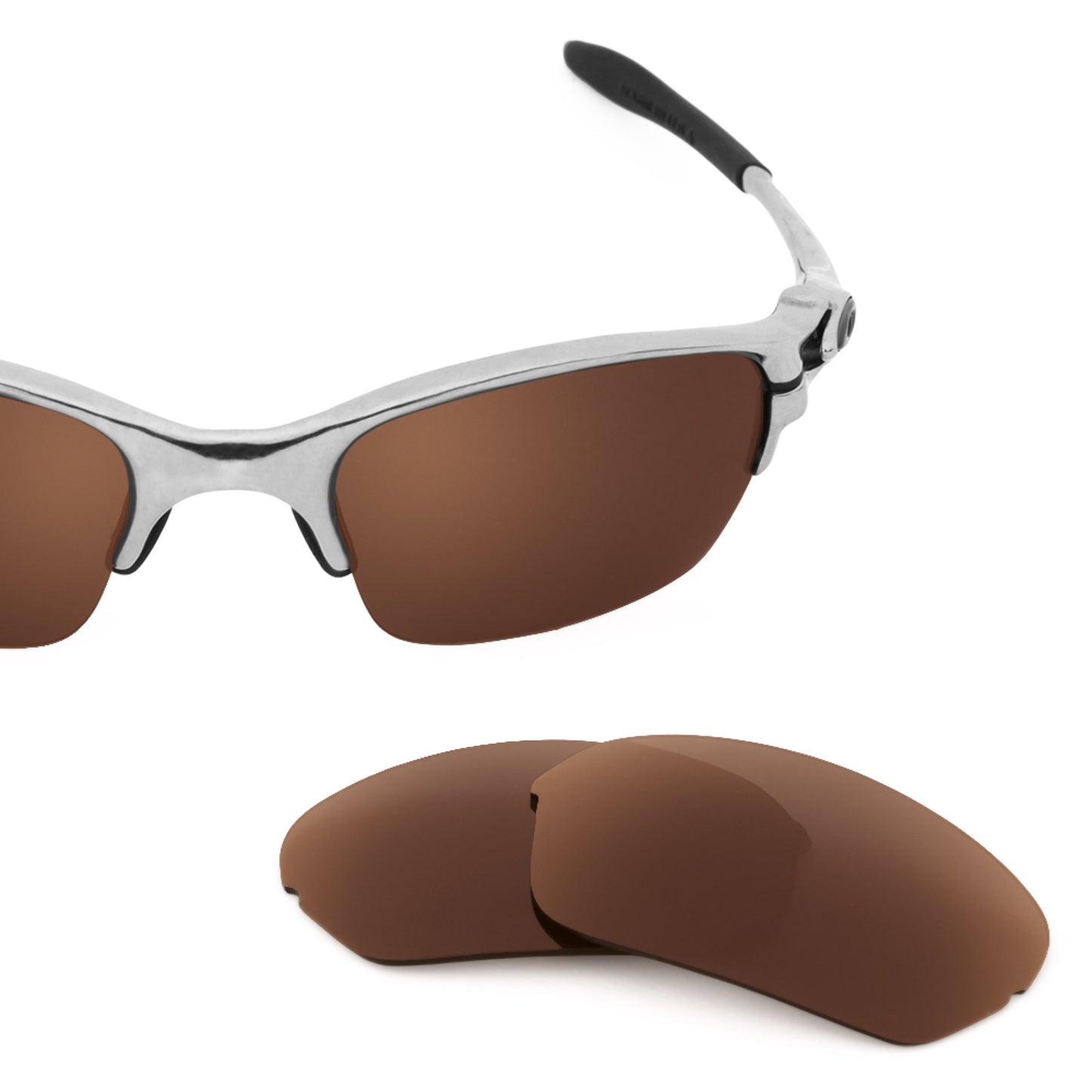 Revant replacement lenses for Oakley Half X Elite Polarized Dark Brown
