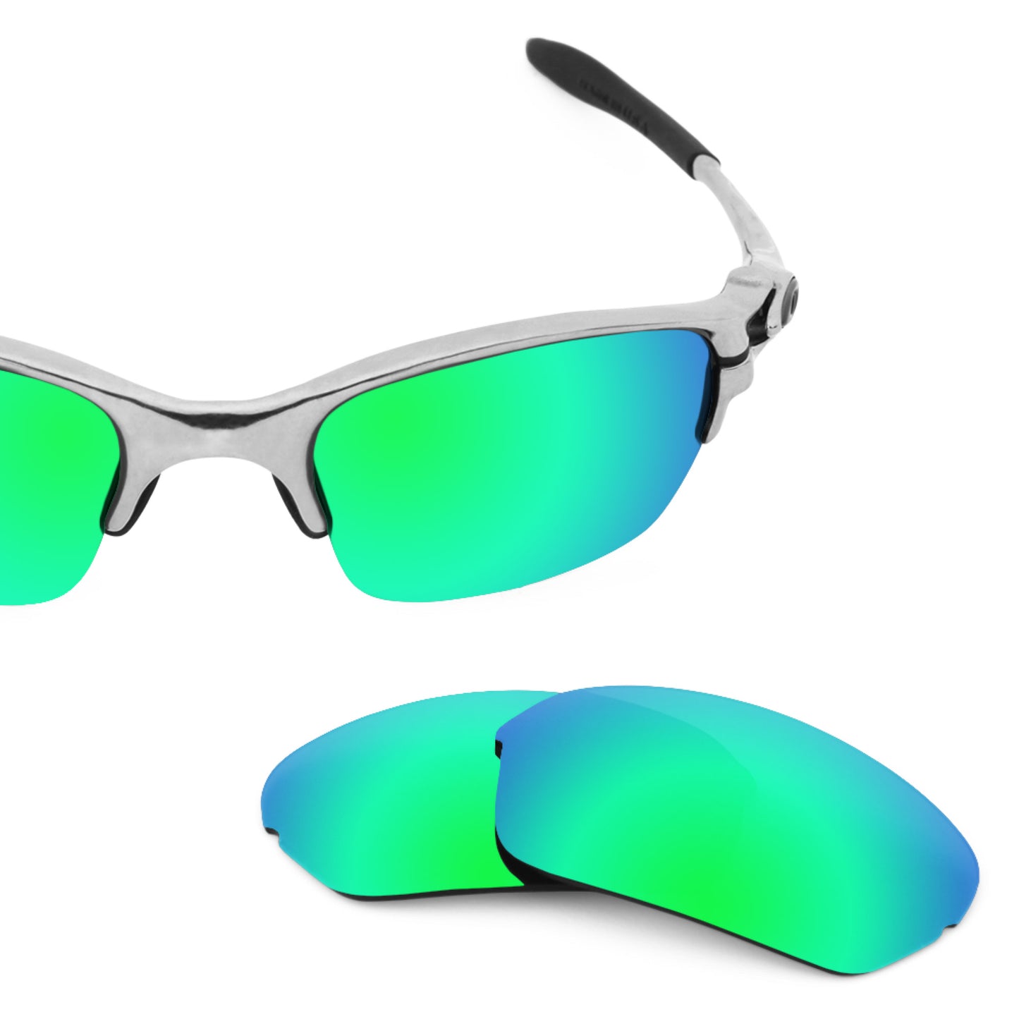 Revant replacement lenses for Oakley Half X Polarized Emerald Green