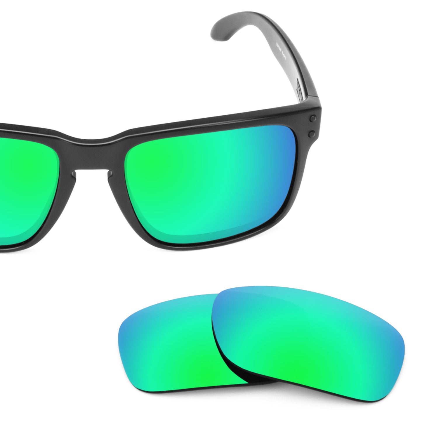 Revant replacement lenses for Oakley Holbrook Non-Polarized Emerald Green