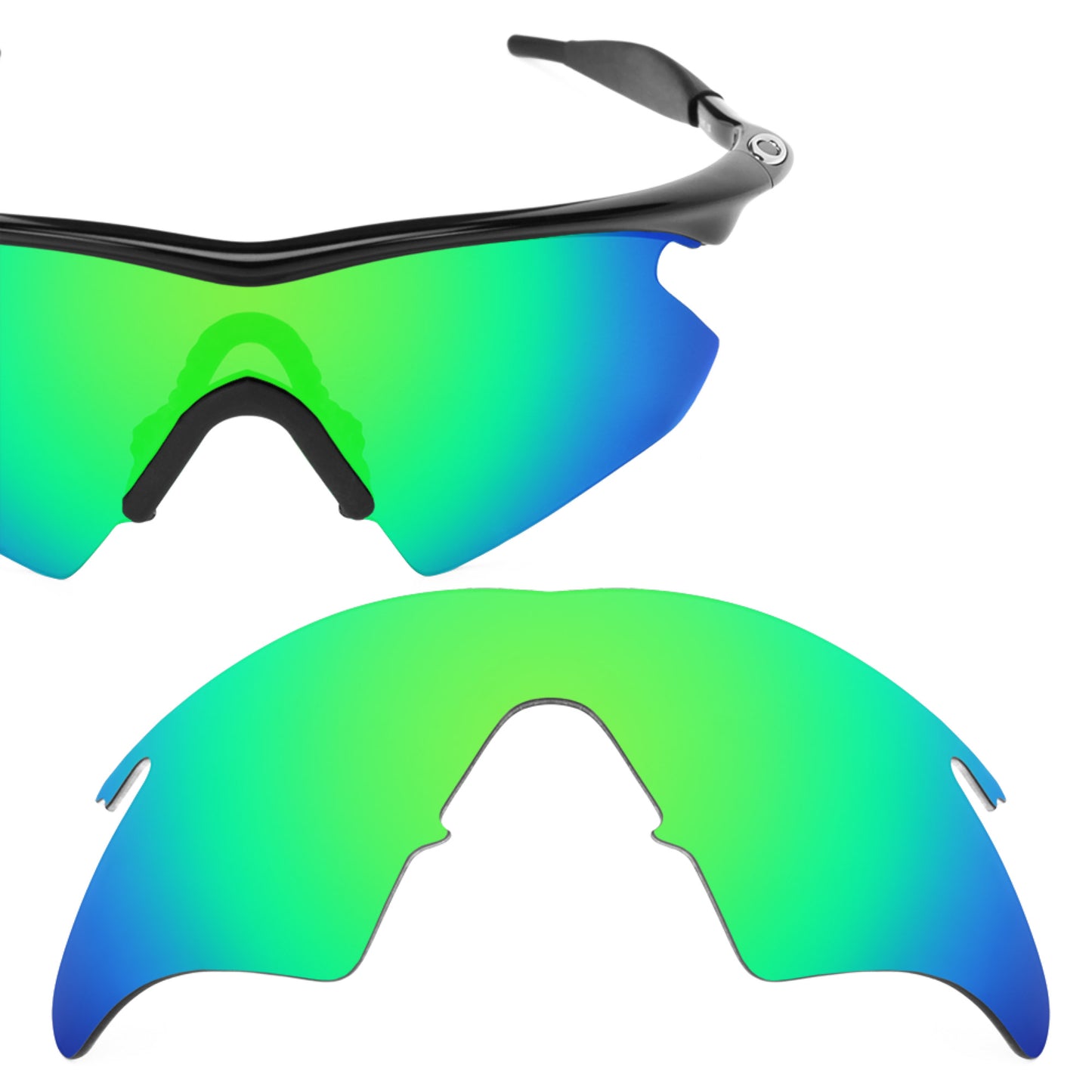 Revant replacement lenses for Oakley M Frame Heater Polarized Emerald Green