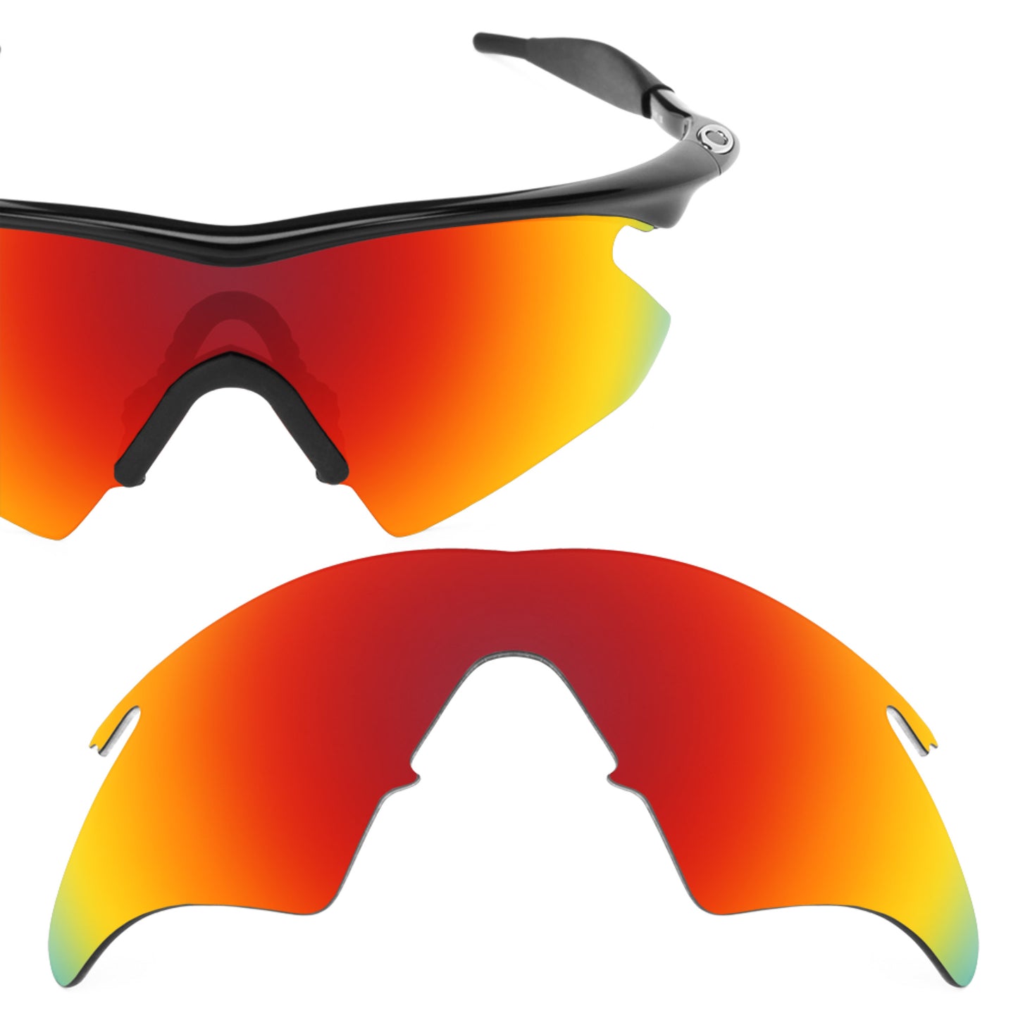 Revant replacement lenses for Oakley M Frame Heater Polarized Fire Red