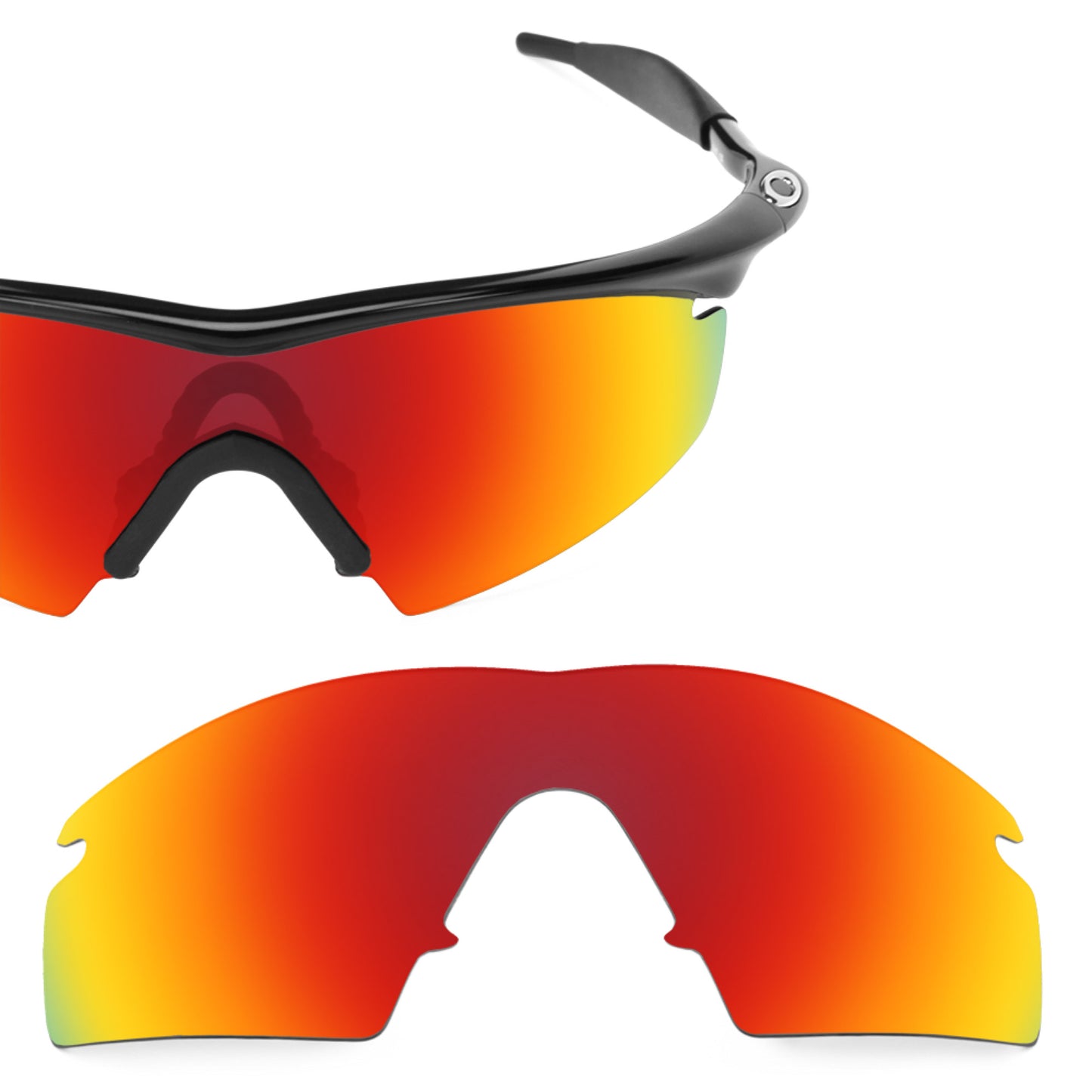 Revant replacement lenses for Oakley M Frame Strike Polarized Fire Red
