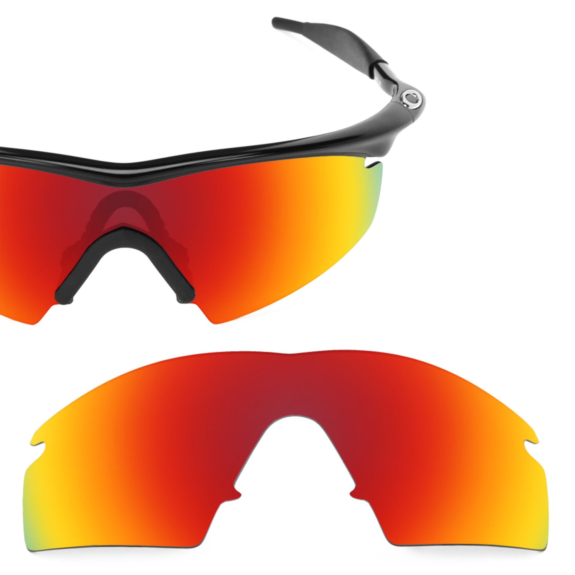 Revant replacement lenses for Oakley M Frame Strike Polarized Fire Red