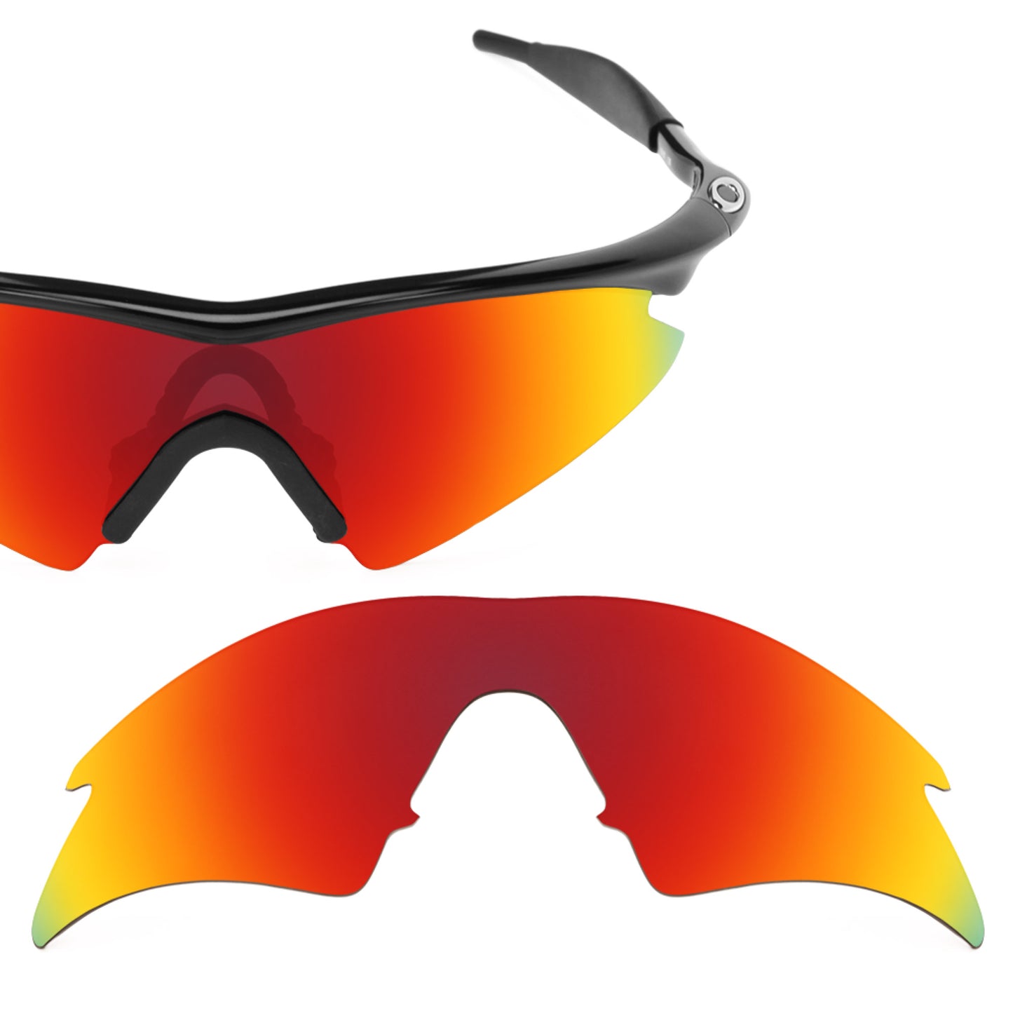 Revant replacement lenses for Oakley M Frame Sweep Polarized Fire Red