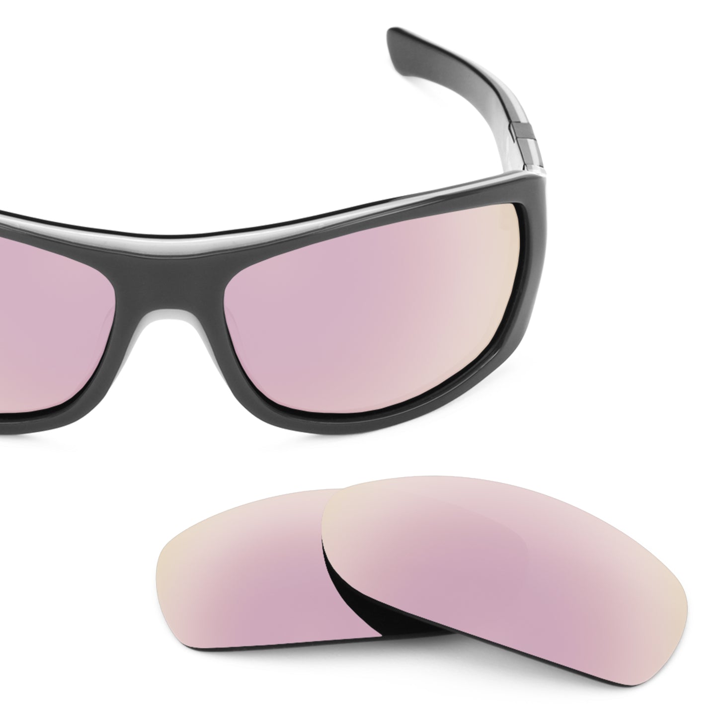 Revant replacement lenses for Oakley Sideways Non-Polarized Rose Gold