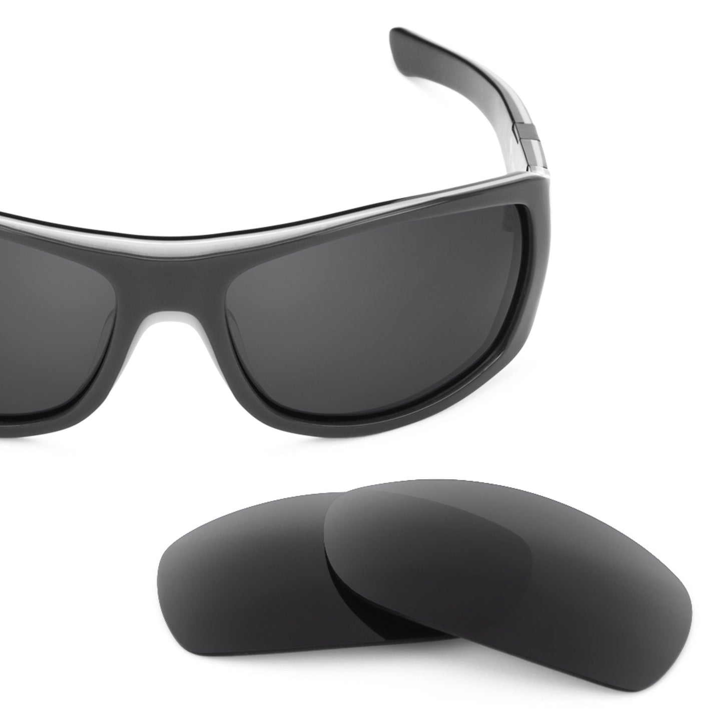 Revant replacement lenses for Oakley Sideways Elite Polarized Stealth Black