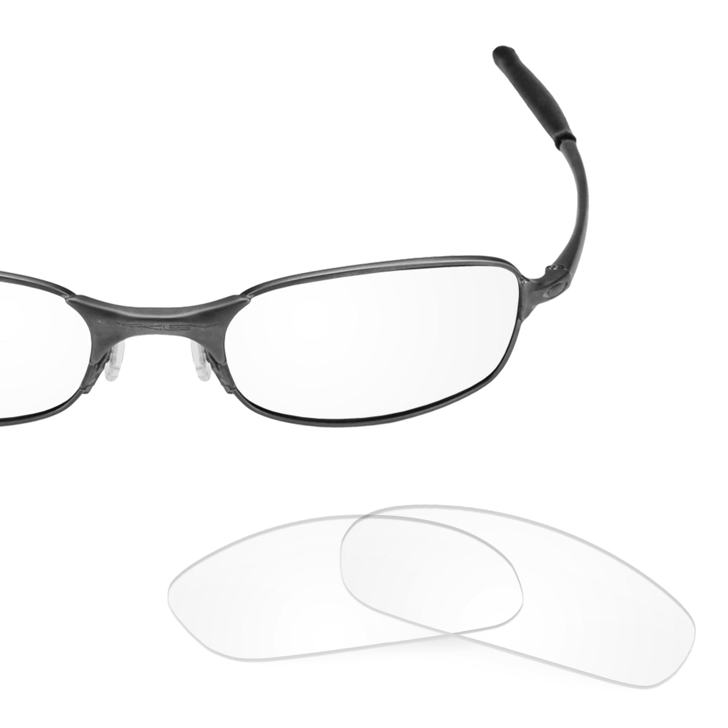 Revant replacement lenses for Oakley Square Wire 2.0 Non-Polarized Crystal Clear