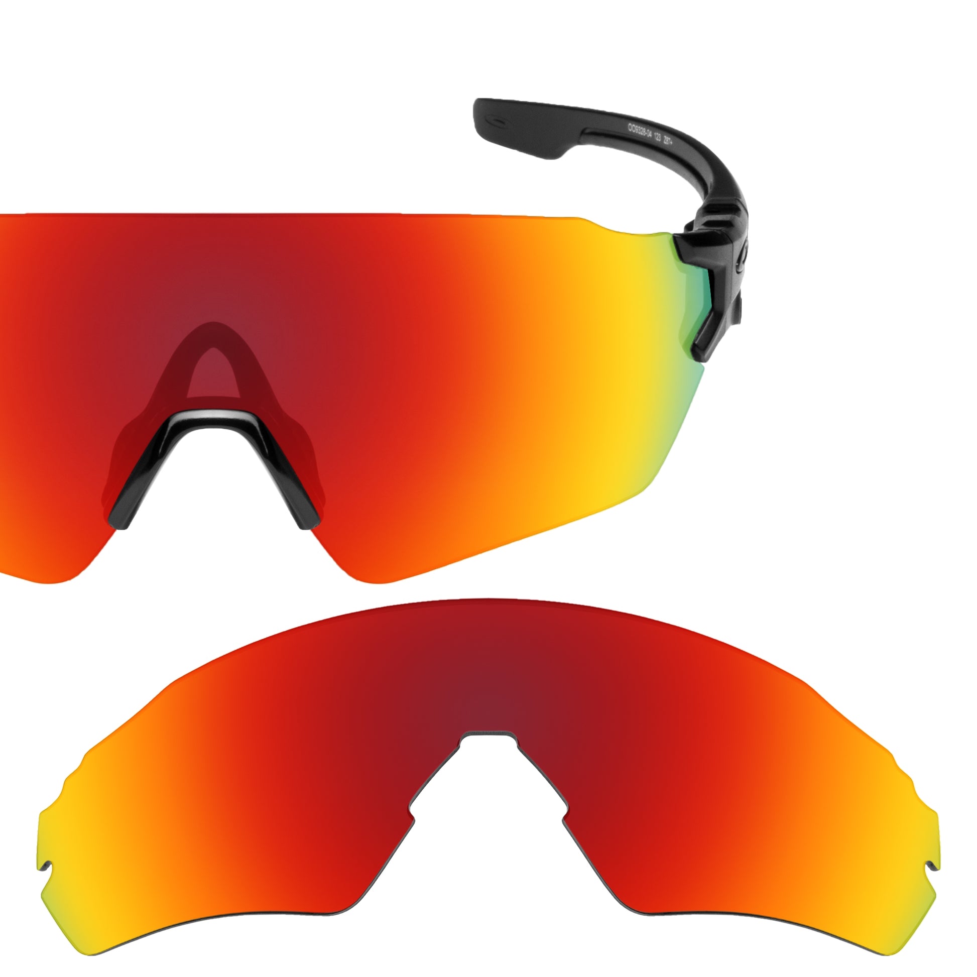 Revant replacement lenses for Oakley Tombstone Spoil Polarized Fire Red