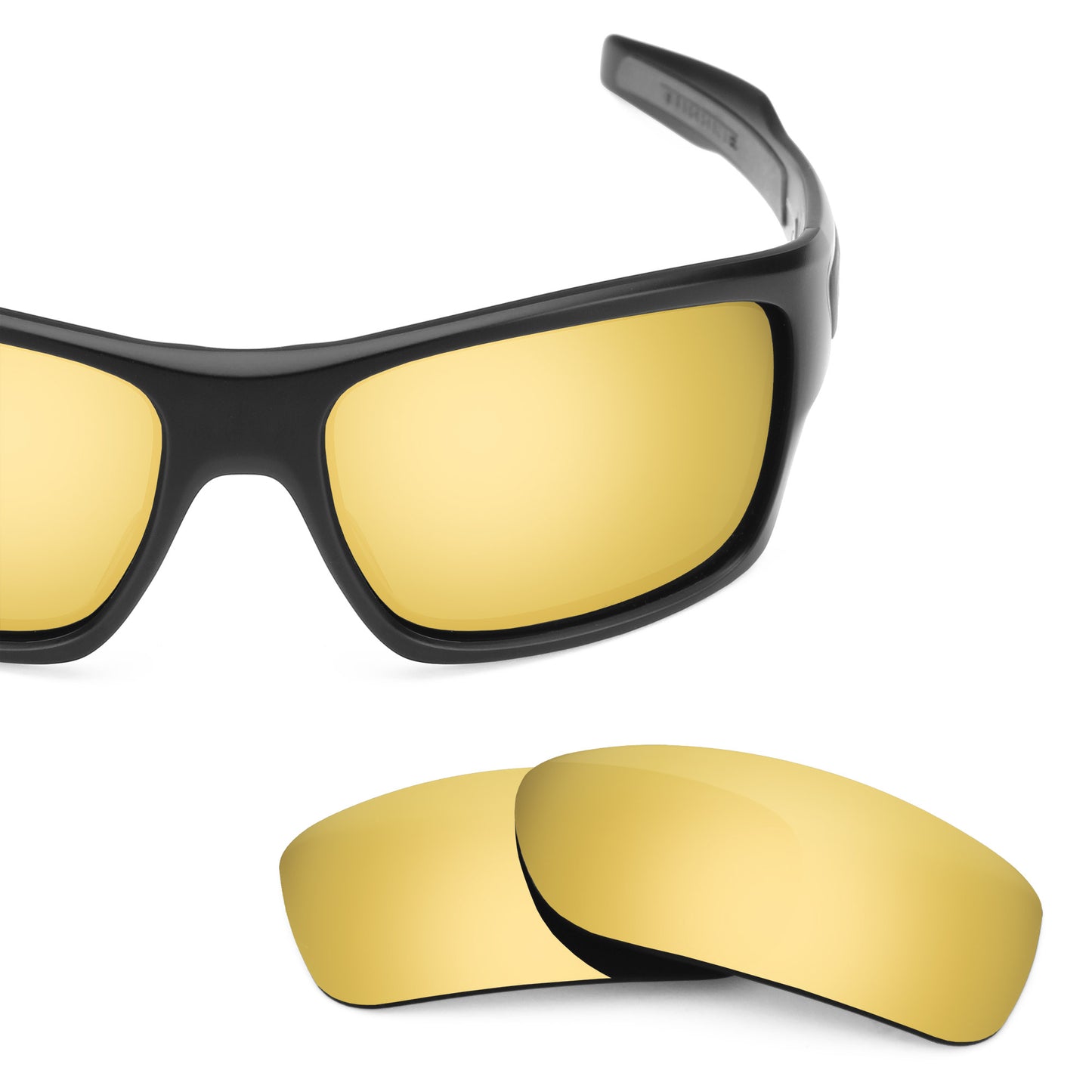 Revant replacement lenses for Oakley Turbine Polarized Flare Gold