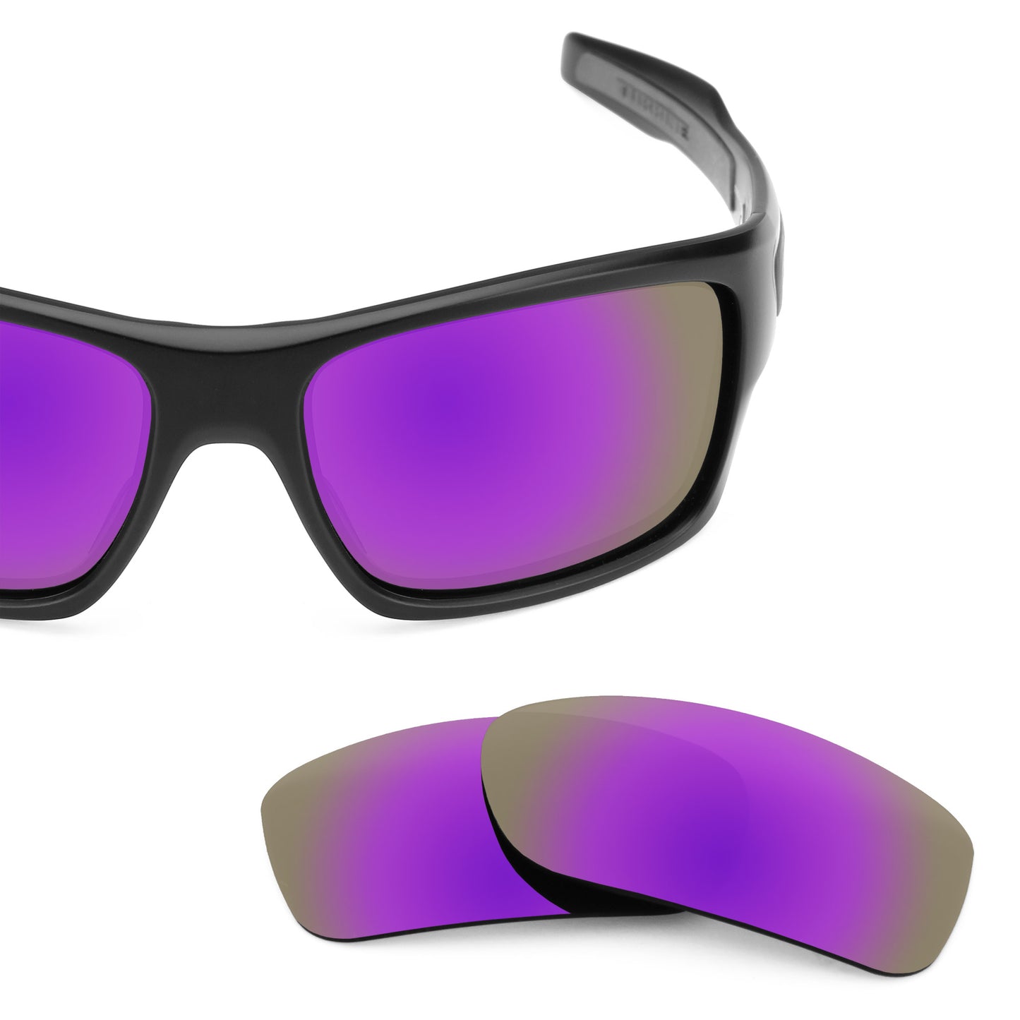 Revant replacement lenses for Oakley Turbine Polarized Plasma Purple