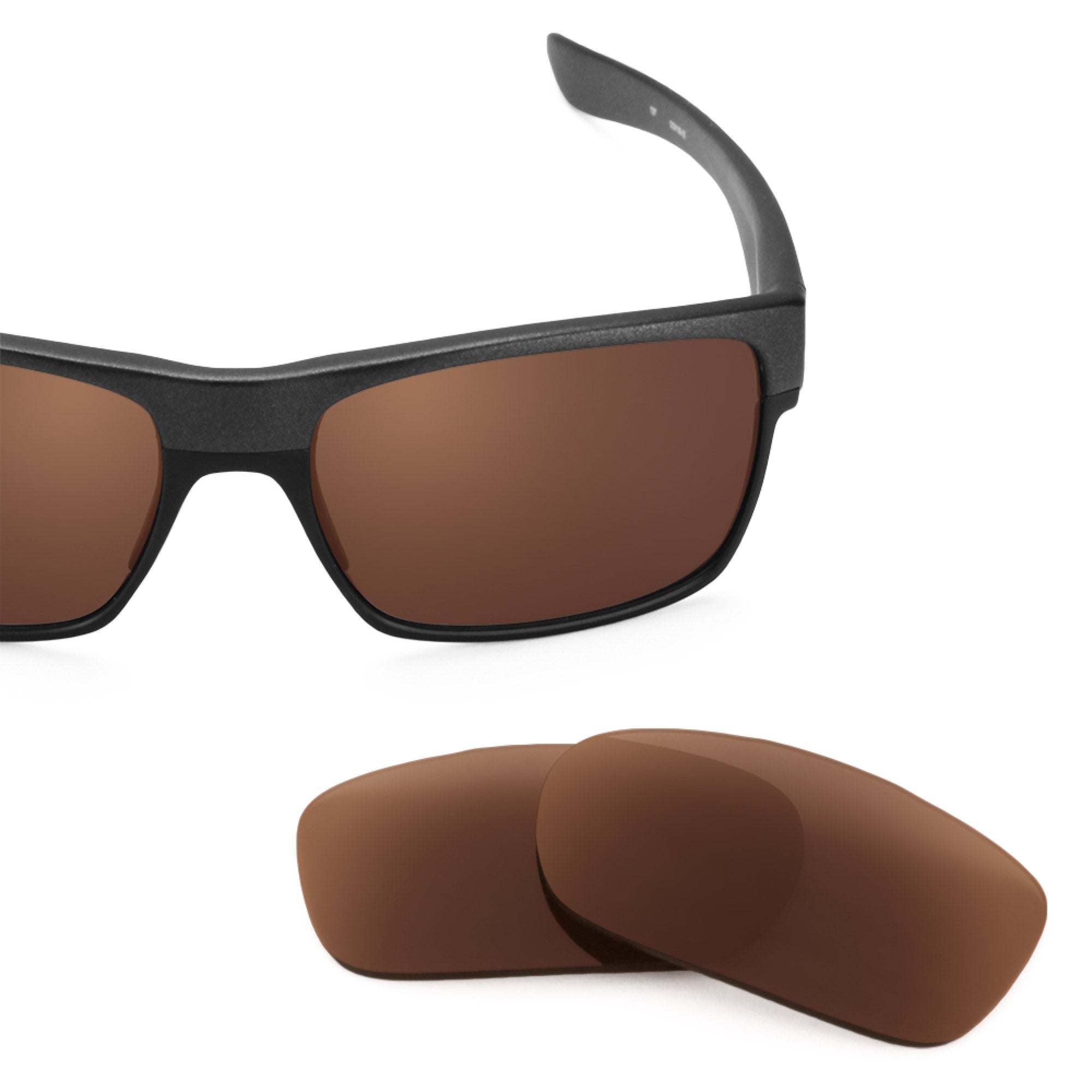 Revant replacement lenses for Oakley TwoFace Polarized Dark Brown