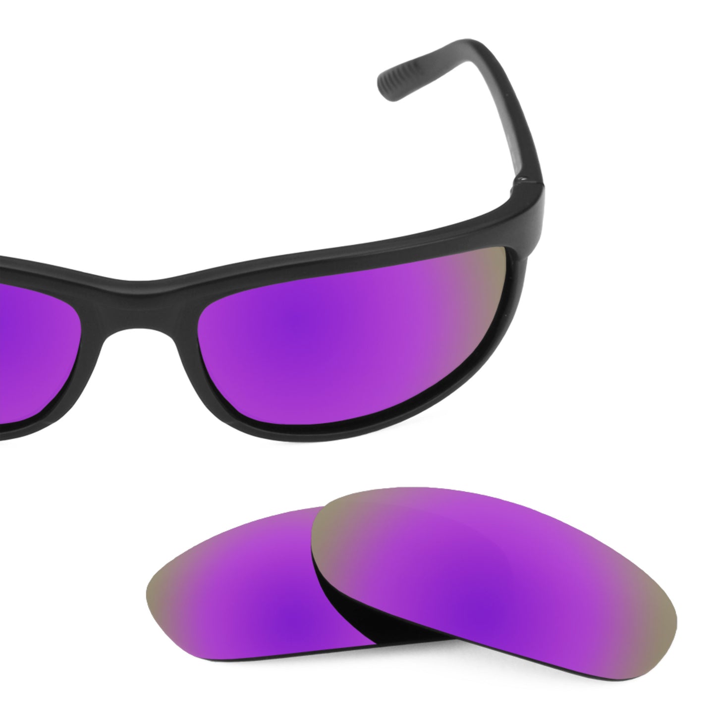 Revant replacement lenses for Ray-Ban Predator 2 RB2027 62mm Polarized Plasma Purple