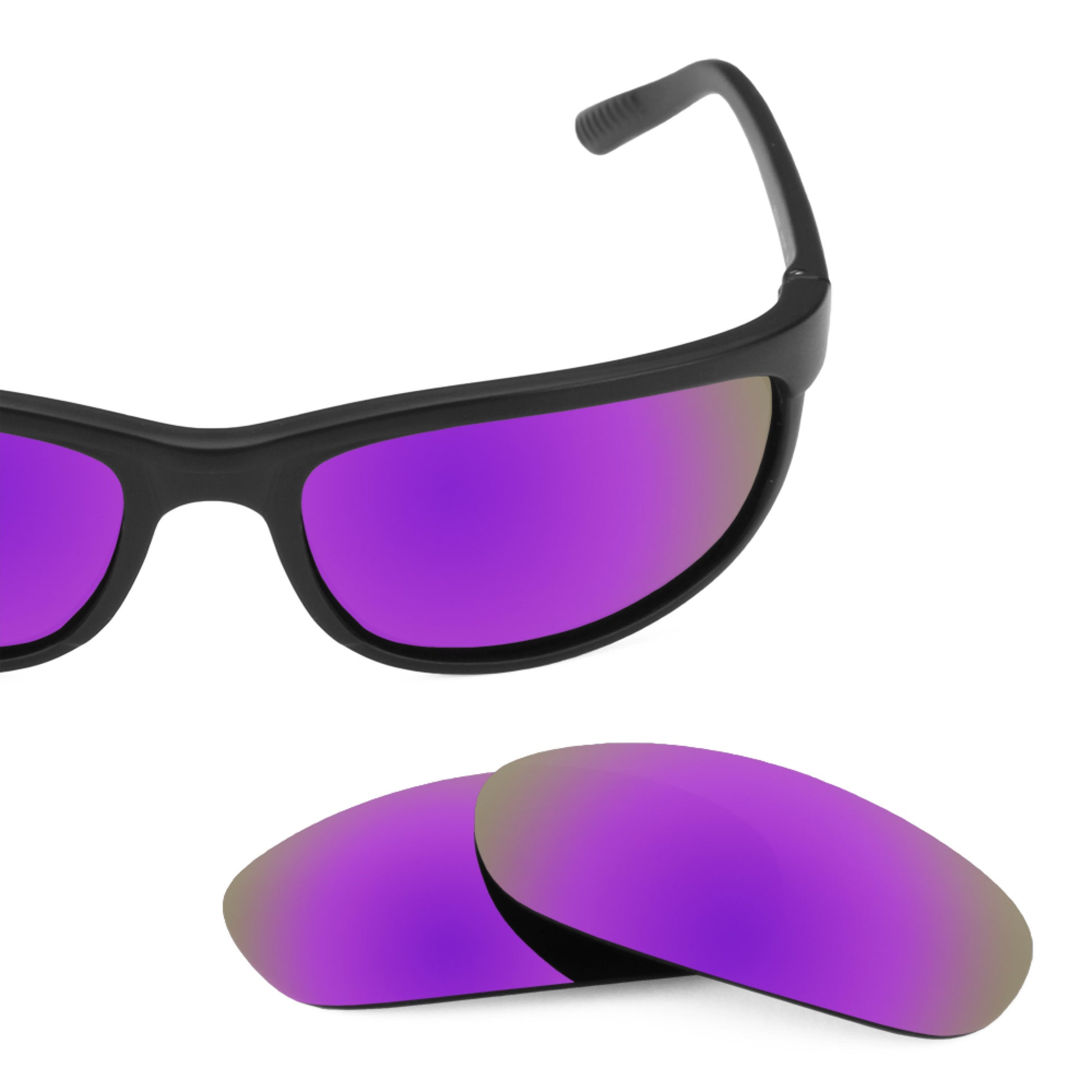 Revant replacement lenses for Ray-Ban Predator 2 RB2027 62mm Polarized Plasma Purple