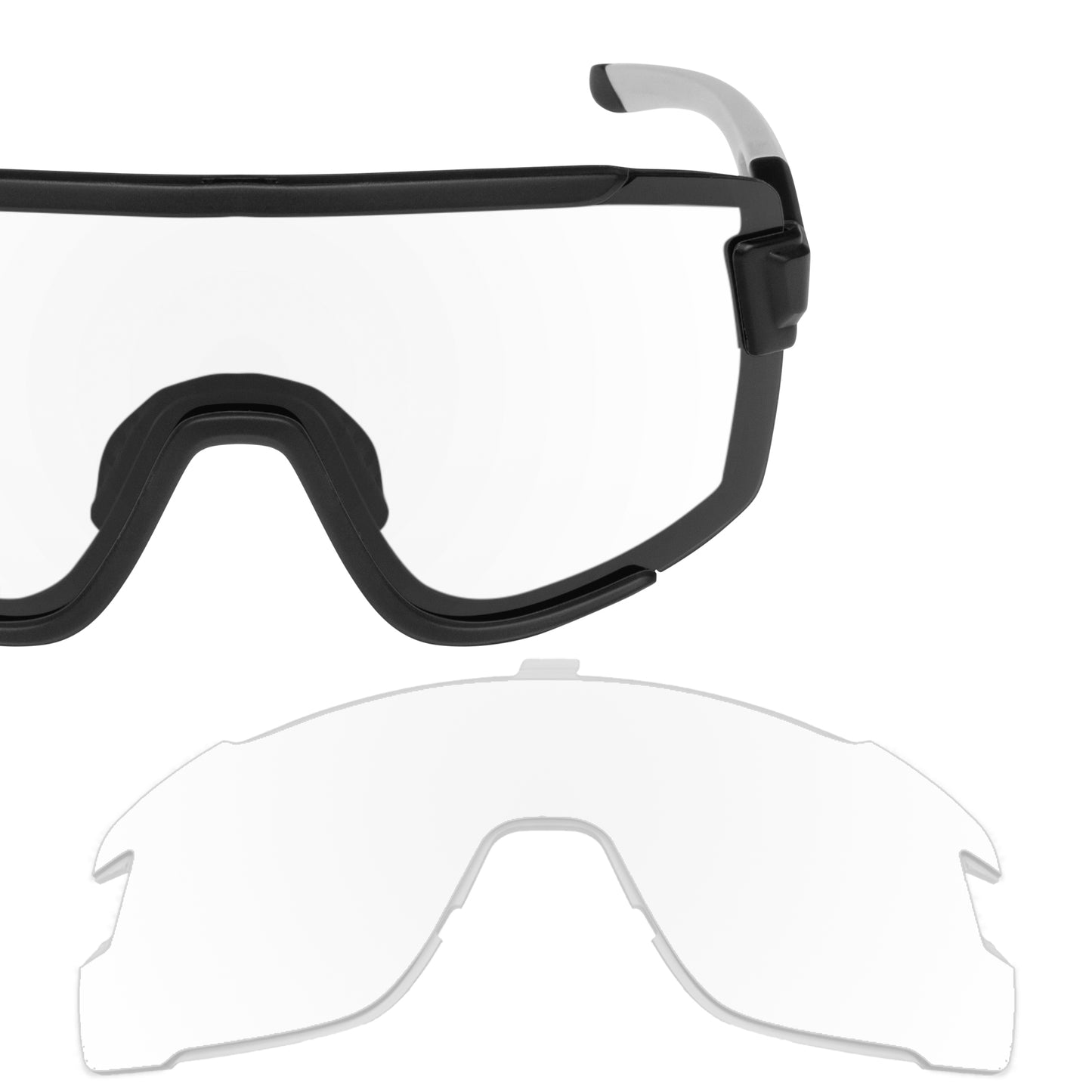 Revant replacement lenses for Smith Wildcat Non-Polarized Crystal Clear