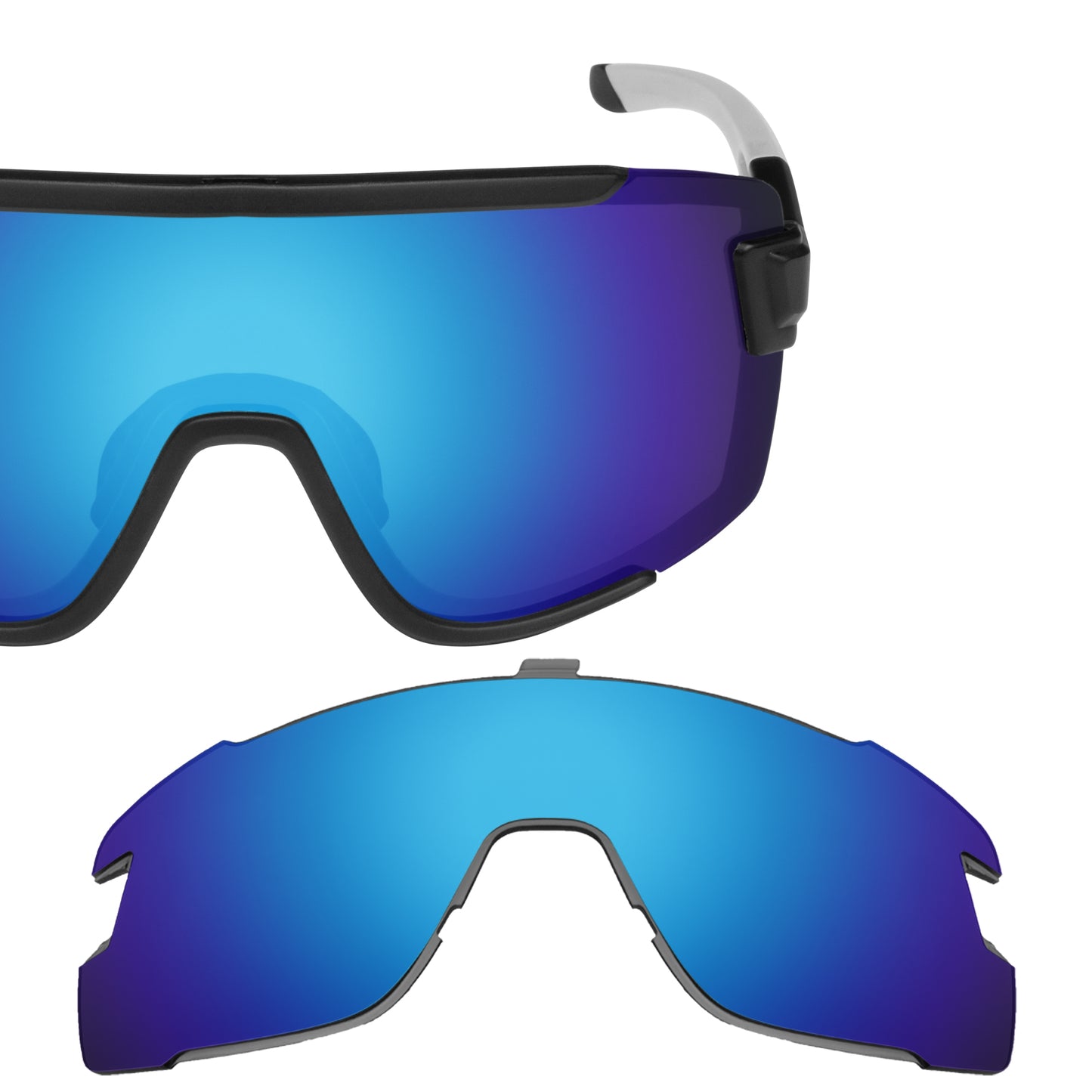 Revant replacement lenses for Smith Wildcat Polarized Ice Blue