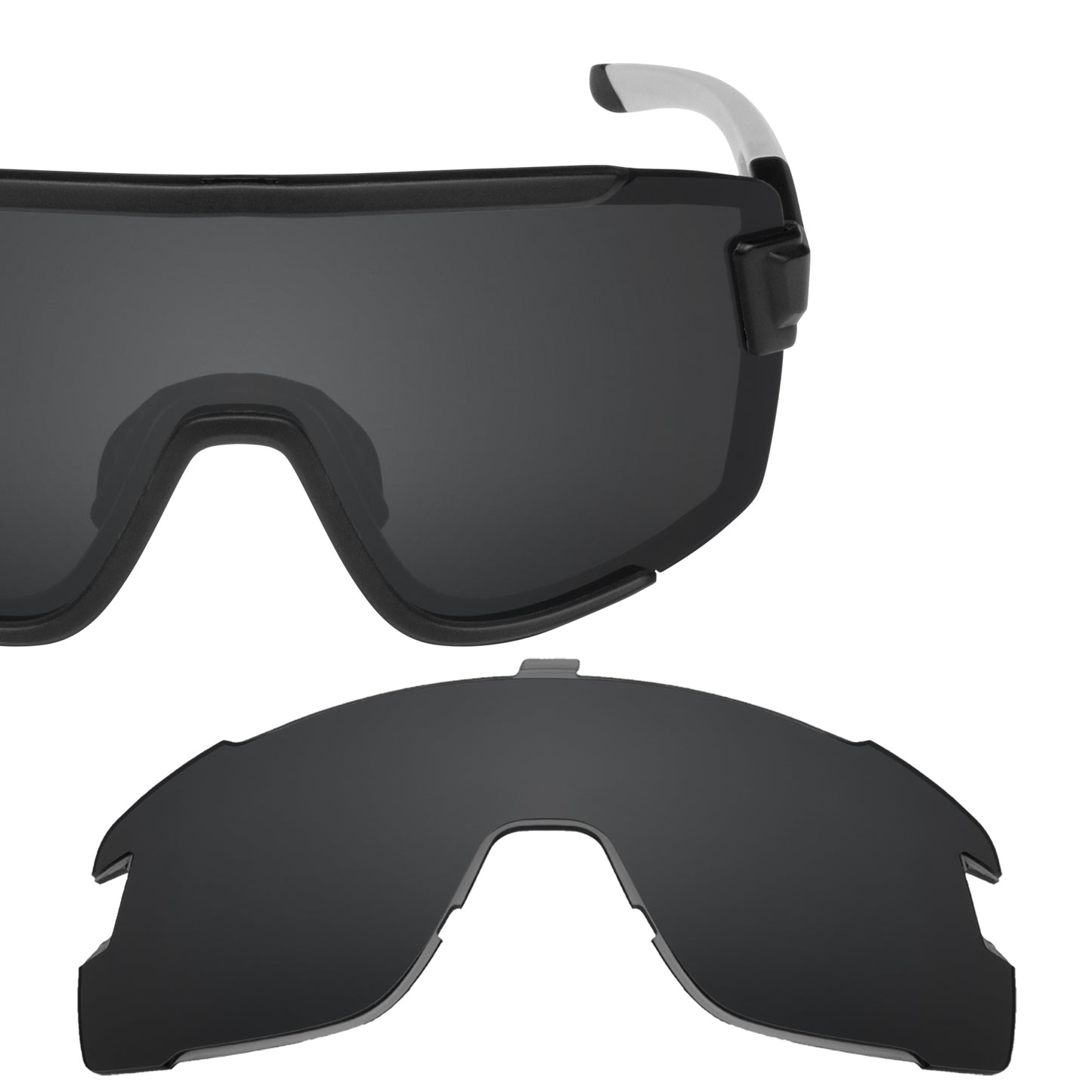 Revant replacement lenses for Smith Wildcat Polarized Stealth Black