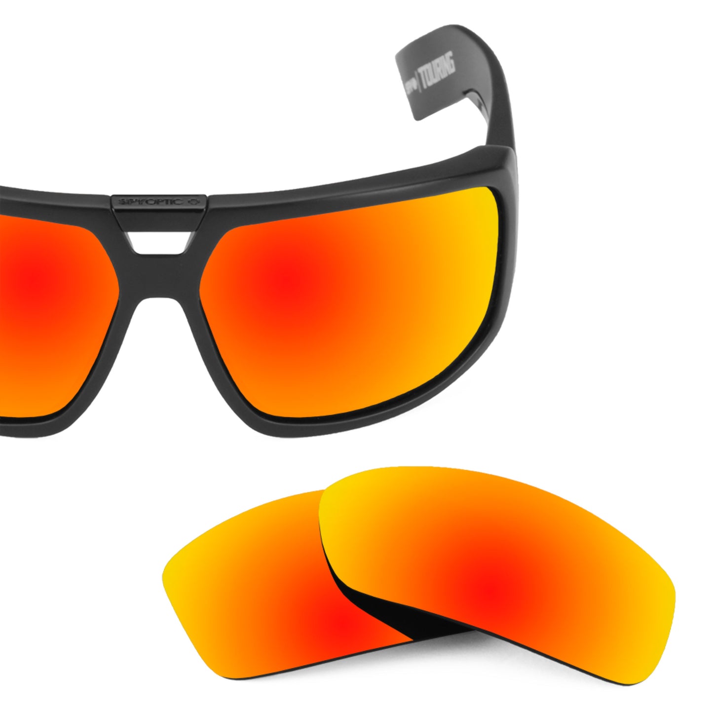 Revant replacement lenses for Spy Optic Touring Non-Polarized Fire Red