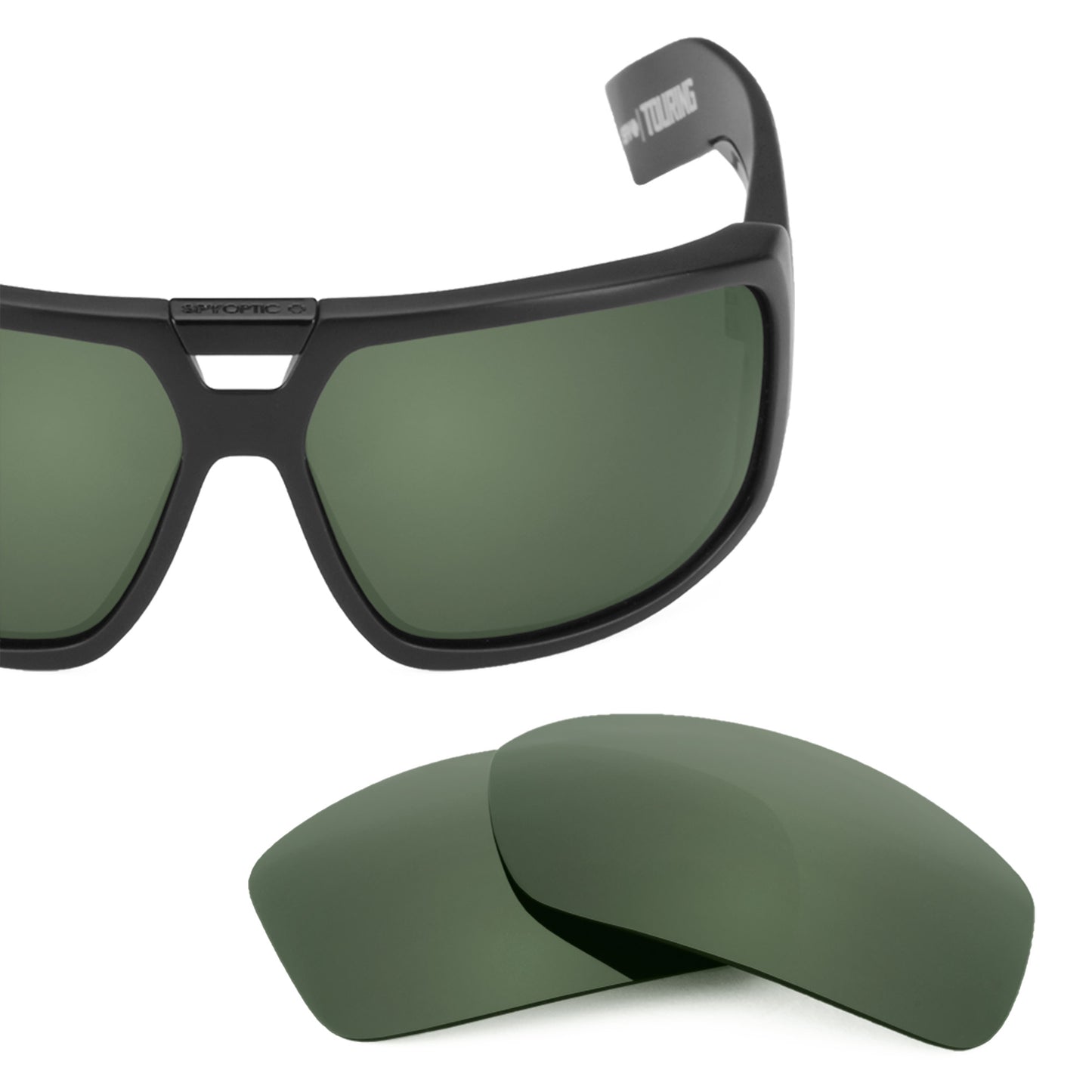 Revant replacement lenses for Spy Optic Touring Elite Polarized Gray Green