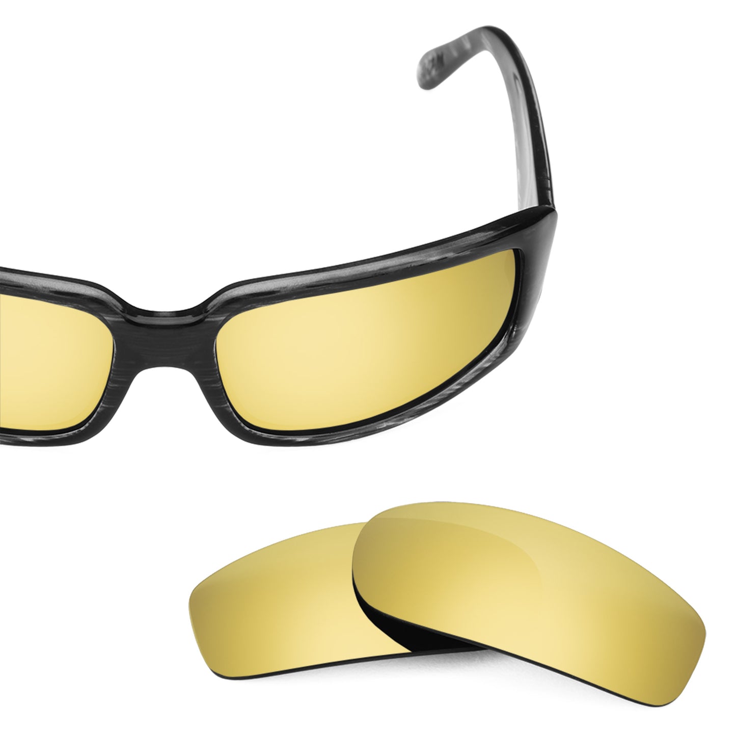 Revant replacement lenses for VonZipper Sham Elite Polarized Flare Gold